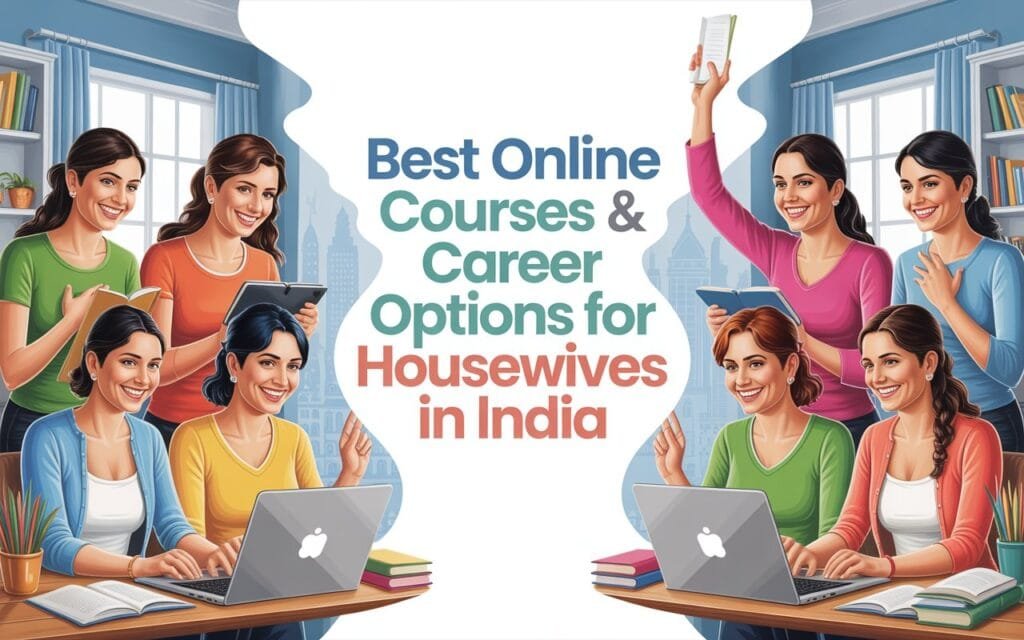 Housewife working from home using laptop and mobile
