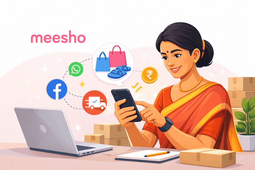 Meesho app se mobile se paise kamane ka tarika