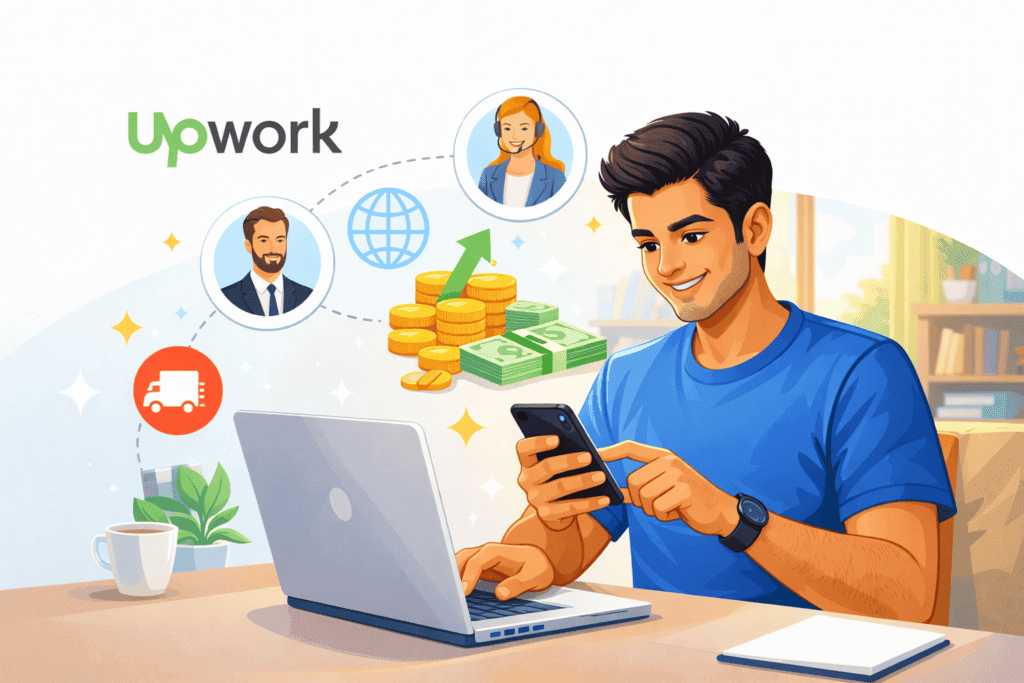 Upwork se mobile se paise kamane ka tarika