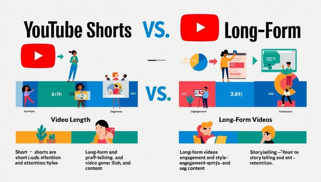 YouTube Shorts vs long videos explained