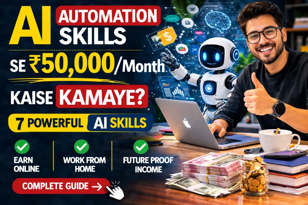 AI automation skills se ₹50,000 month kaise kamaye