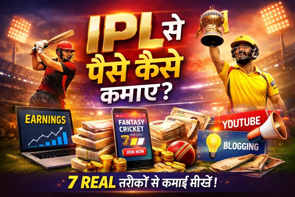IPL se paise kaise kamaye 7 real method online earning IPL 2026