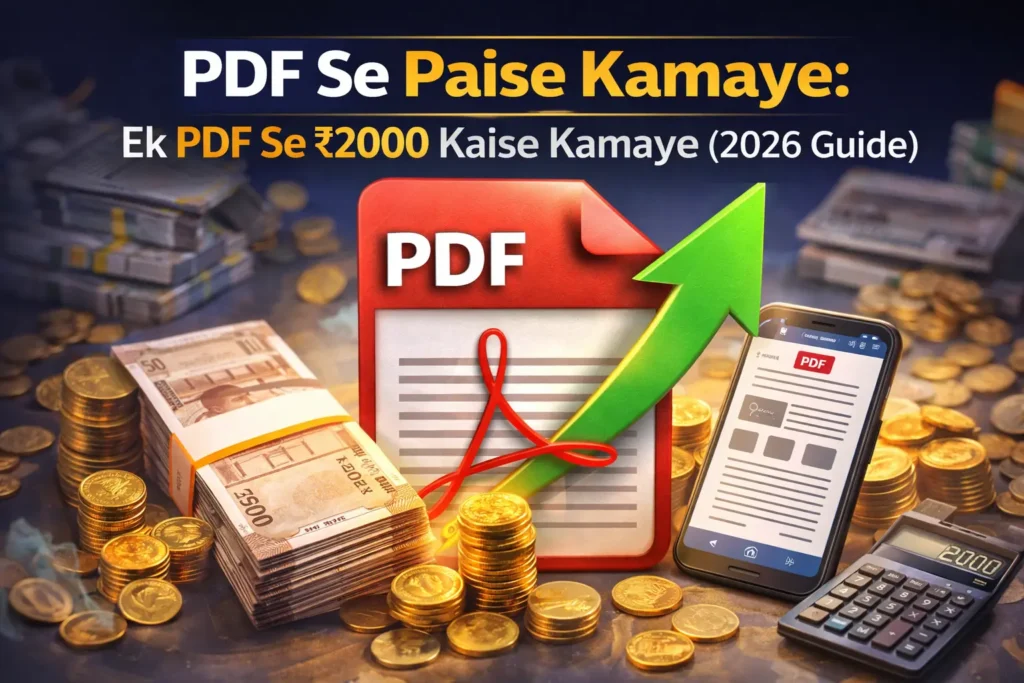 PDF se paise kamaye ek PDF bana kar ₹2000 kaise kamaye digital product guide