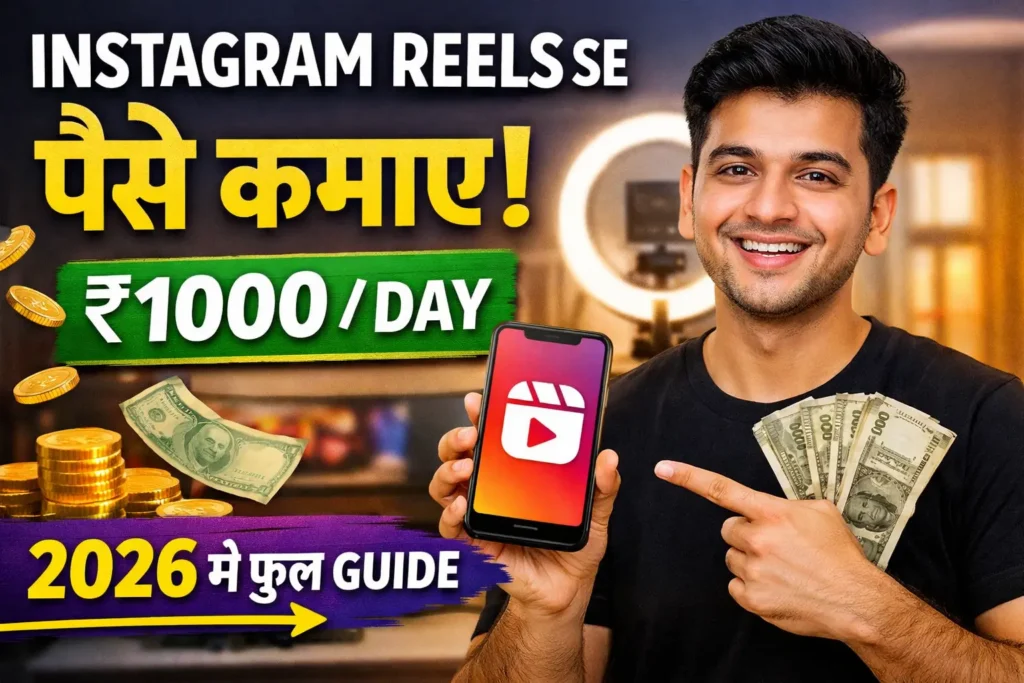 Instagram reels earning kaise kare aur ₹1000/day paise kamane ke tarike Hindi guide