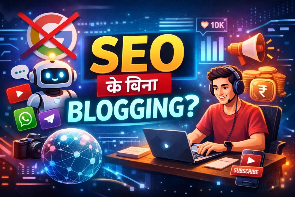 2026 में बिना SEO के blogging कैसे करें AI era guide हिंदी