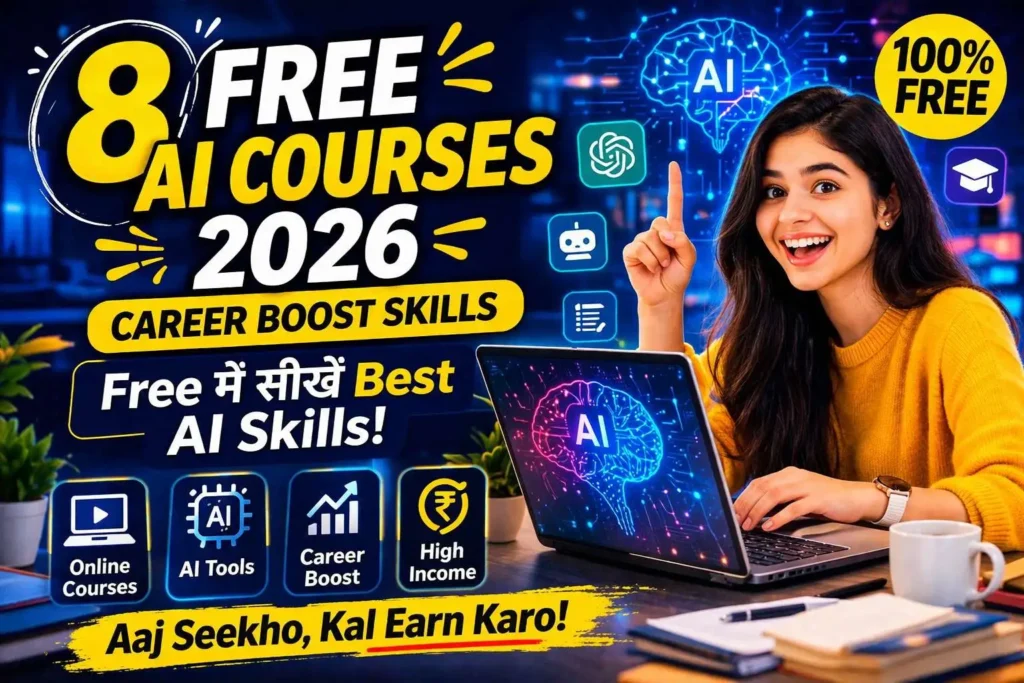 free AI courses 2026 career boost skills सीखें