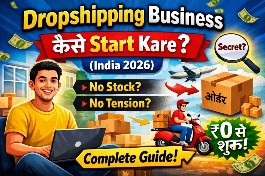 dropshipping business kaise start kare india 2026