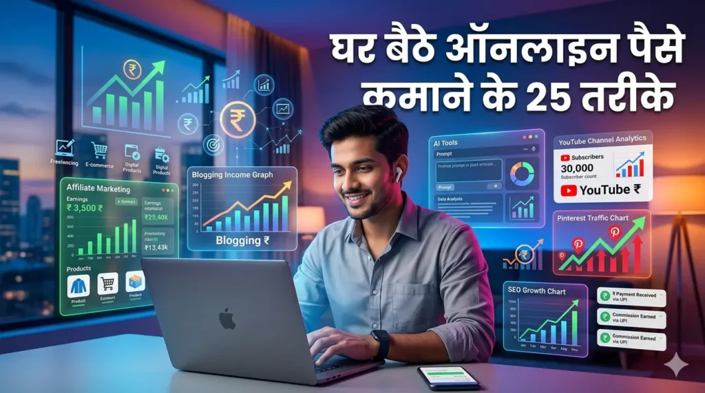 2026 में घर बैठे ऑनलाइन पैसे कैसे कमाए