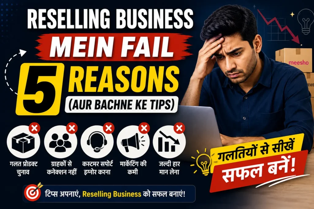 Ke 5 Reasons Reselling Business Mein Fail Hone Ke 5 Reasons Aur Bachne Ke Tips