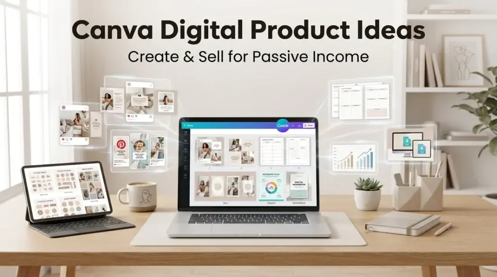 Canva se templates kaise banaye - digital product design mockup