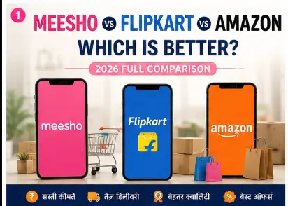 Meesho vs Flipkart vs Amazon comparison 2026 for price delivery quality and offers in India