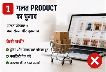 Wrong Product Selection in Reselling Business for Beginners