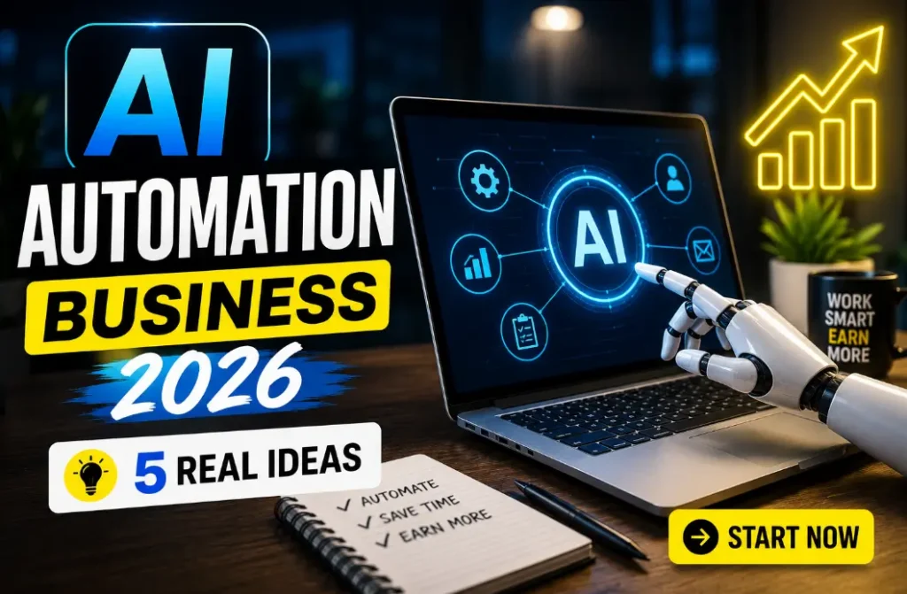 AI Automation Business Ideas 2026 se paise kamane ke 5 real business ideas