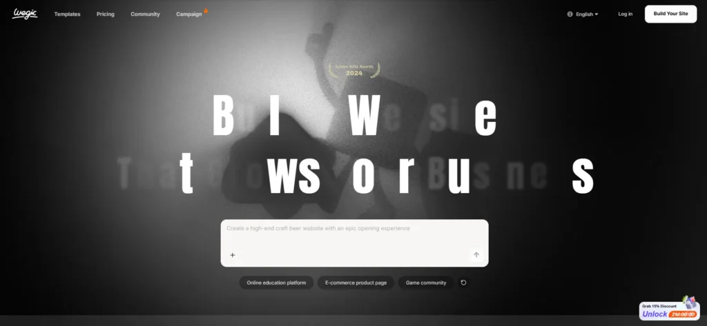 AI Website Builder से बिना coding नए Business की website बनाते हुए