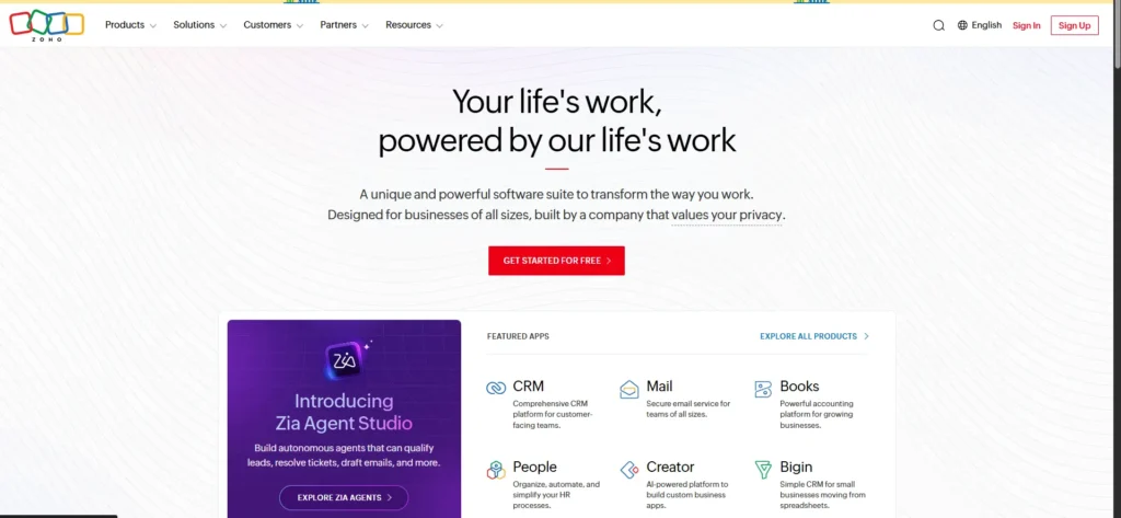 Zoho CRM का उपयोग करके Indian small business के customers manage करते हुए