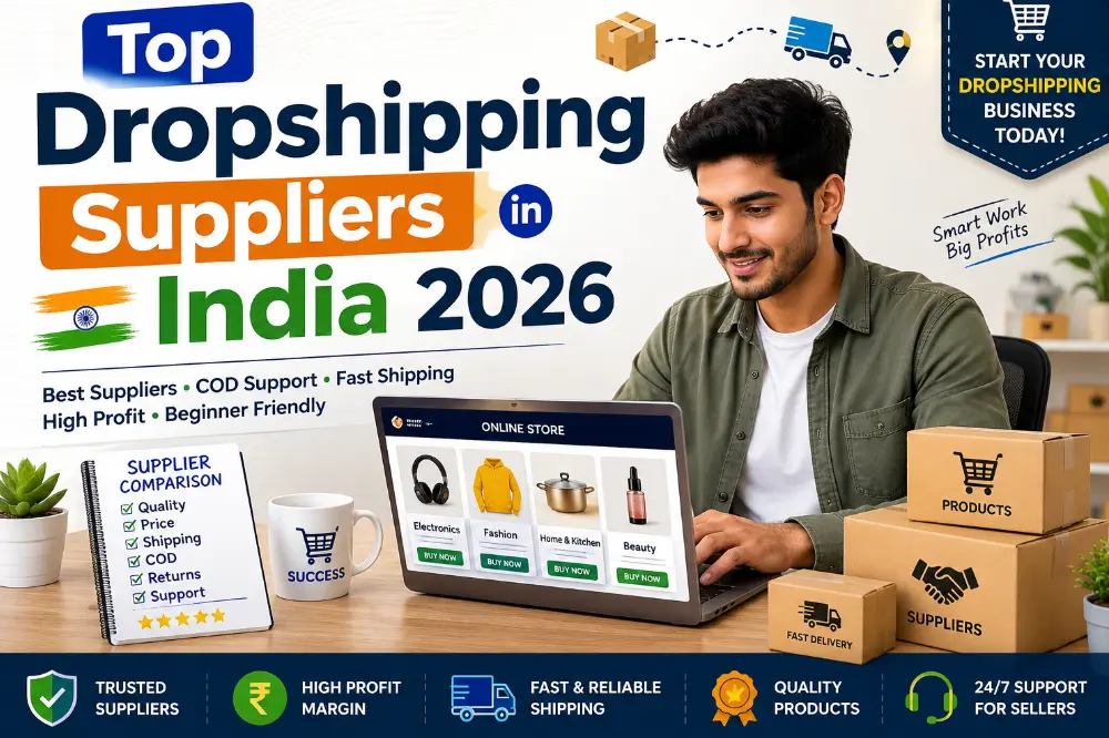 Top dropshipping suppliers in India 2026 for beginners