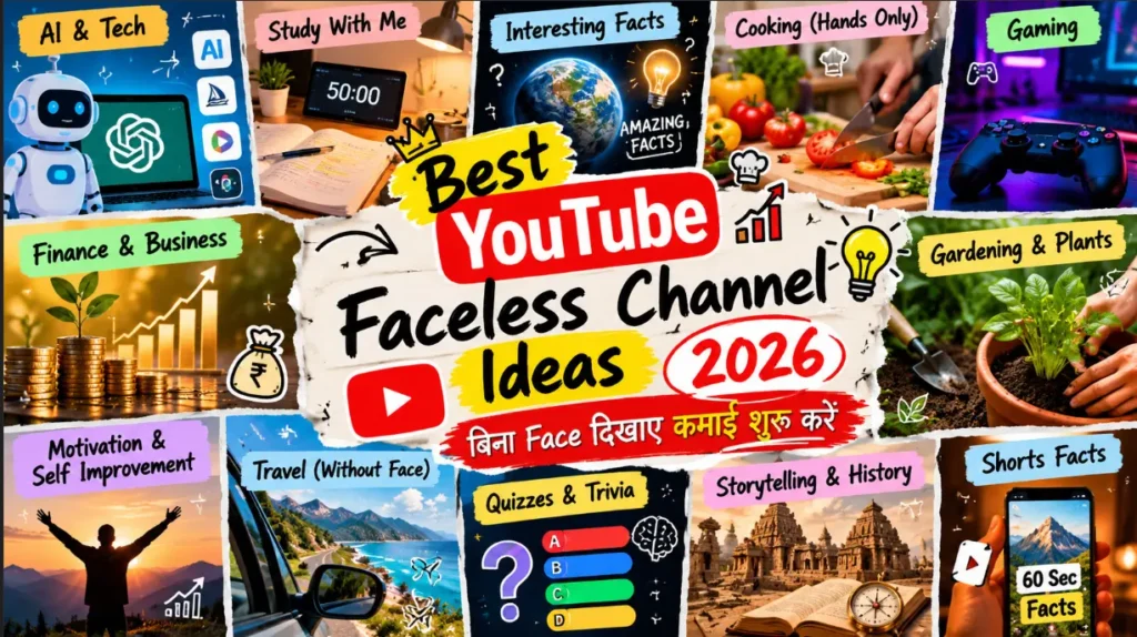 Best faceless YouTube channel ideas
